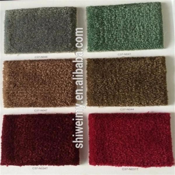 Shaggy Maroon Red 100%nylon floor carpet for star hotel
