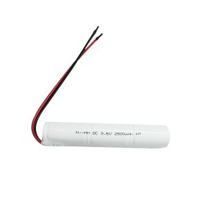 Customized Nickel Rechargeable Battery 3.6v 2500mah Battery