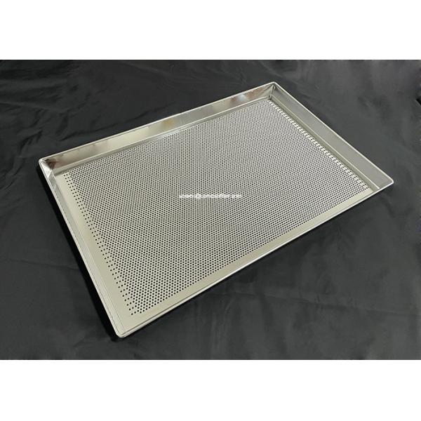 Perforated Baking Stainless Steel Wire Mesh Tray Moistureproof For Drying
