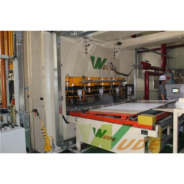Single Layer Short Cycle Lamination Line Hot Press For HDF MDF PB Board Laminating