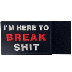 Embroidery Polyester Velcro 5cm Tactical Patch For Vests Bags