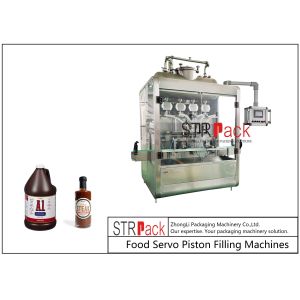 China Lobe Pumps Automatic Liquid Filling Machine For Chunk Paste on sale