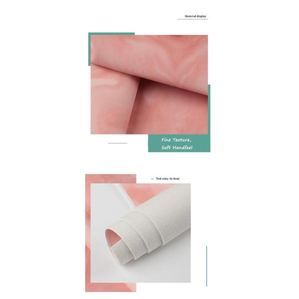 1.0mm Digital Printing Marble PVC Faux Leather Brushed Bottom for Handbag Cosmetic Bag Usage