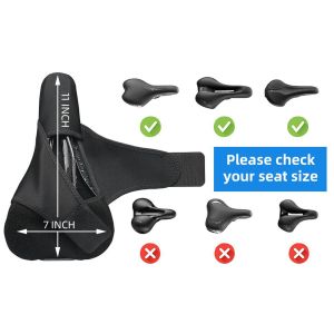 Bike And Cycle Accessories , 3CM Thick Bike Seat Sponge Imitation Leather