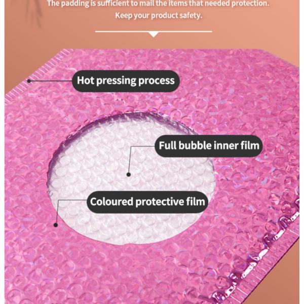 Buy Custom Printed Postage Poly Holographic Bubble Mailers Envelope Shipping Bags at wholesale prices