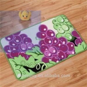 Fresh fruit design loop pile nylon door mat