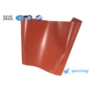 1.5mm Red Single Side Silicone Coated Fiberglass Fabric