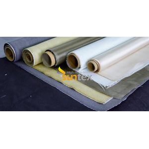 Fireproof Silicone Rubber Coated Braided Fiberglass Fabrics