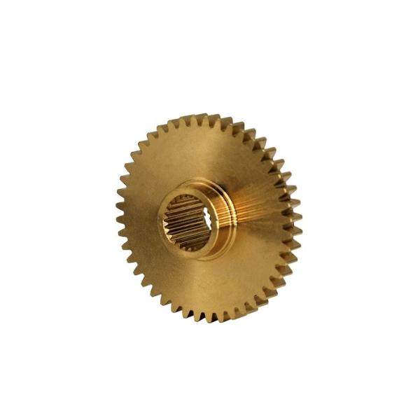 Steering Precision Spur Gears 44T 0.5M And T25 Spline ZCuSn10Pb1 Smaller Module