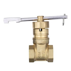 63mm 2 Inch Internal BSP Thread Lockable Handle Brass Stop Valve