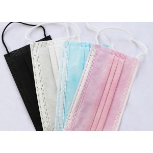 China Pp Earloop Surgical Face Mask Light Non Stimulating Protective Three Layers on sale