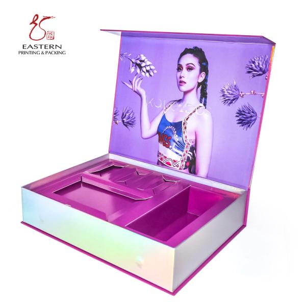 Flip Top 14cm Width Cosmetic Packaging Paper Box For Skincare Set