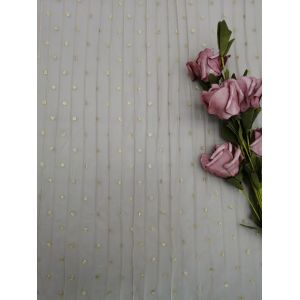 Foil Printed Lace Fabric