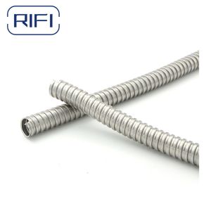 Metallic FMC Electrical Flexible Conduit And Fittings Strong Connection