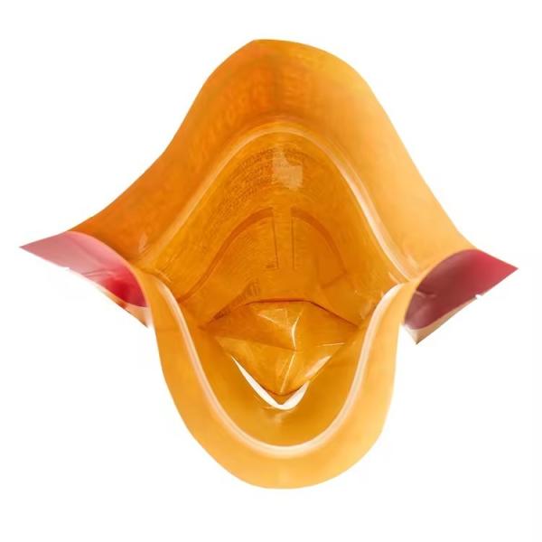 Food Packaging Bag Custom Print Kraft Paper Gravure Printing Zipper Top Stand Up Pouch Bag With Clear Window