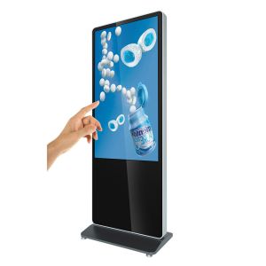 65 inch floor stand touch screen lcd interactive kiosk with base all in one