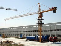 Quality 52m Height Under Hook 7034 stationary attached Tower Crane Luffing Crane with 52.5m Boom for sale