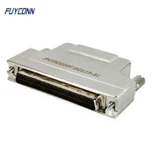 50Pin SCSI Connector Male Solder Cup MDR Connector With Metal Hood