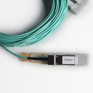 100Gb/s QSFP28 To 4x SFP28 Breakout Active Optical Cable AOC Cable Fast Data