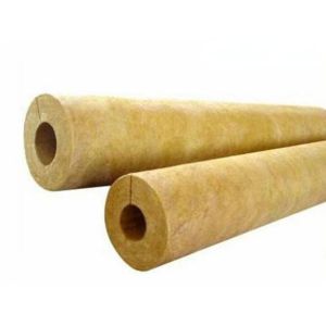 Rock Wool Pipe 1 Inch Section With Aluminum Foil Covered Mineral Wool Tube 1/2