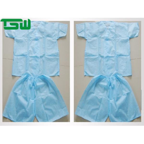 Buy Fluid Repellent Nonwoven Disposable Scrub Suits For SPA at wholesale prices