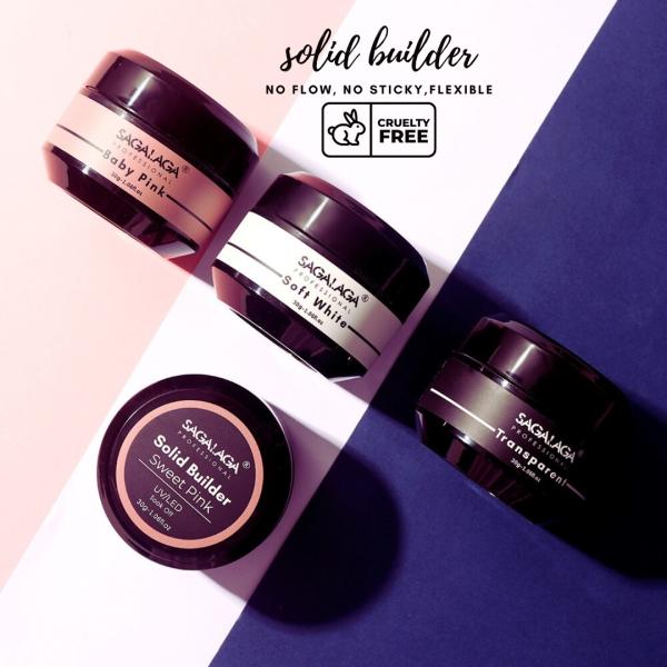 Buy Private Label Glitter Extend Solid Gel Packaging Solid Nail Uv Extension Builder for Nails 3d Sculpture Hard Gel Pot Pink Clear at wholesale prices