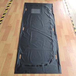 U Zipper 230*90 Pvc Body Bag With Cross