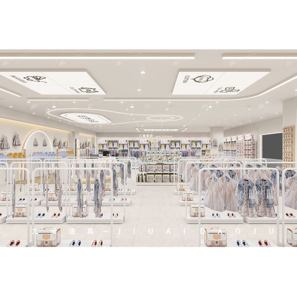BBC008 Branding Baby Clothes Display Baby Shop Interior Design for Maternity Shop Display Furniture