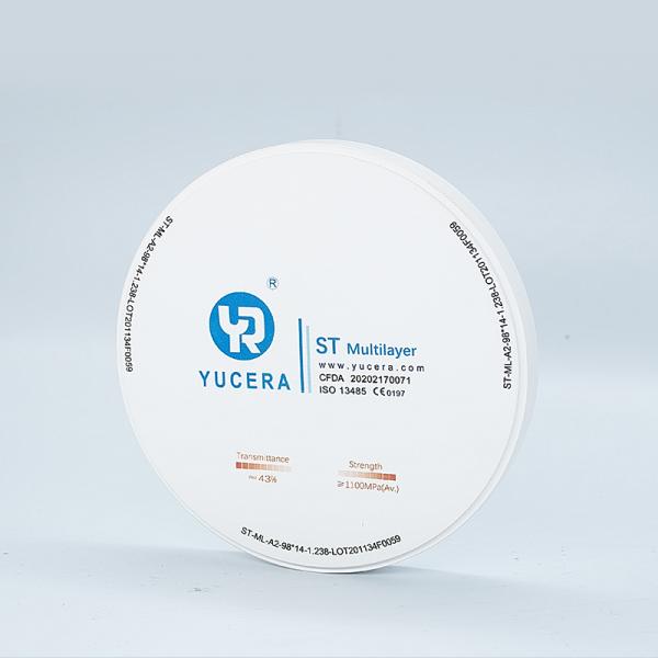 Buy Yucera ST Multilayer  Zirconium Dental Disk at wholesale prices