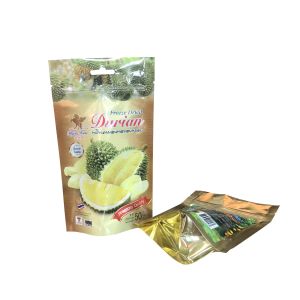 Custom printed stand up zip lock aluminum foil packaging bag