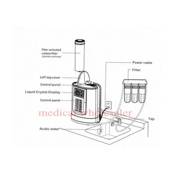 Portable Alkaline Water Ionizer With 5 / 3 Electrode Plates