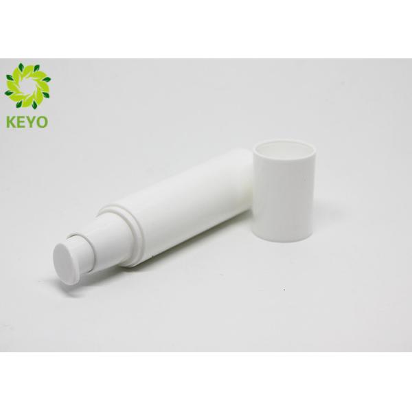 White PP Airless Pump Bottles For Cosmetic , 50ml 2oz Airless Cosmetic Bottles