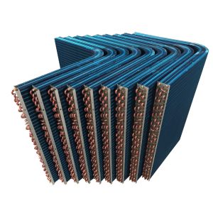 China Refrigeration Chiller Condenser Coil Water Cooled Louver Fin on sale