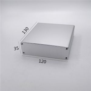 120*35*130mm Sandblasting Square Extruded Aluminum Electronic Enclosures