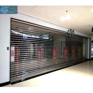 Commerce Use 5000mm Wide 16mm Bar Clear Roller Shutters