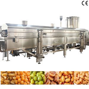 Stainless Steel Continuous Corn Flakes Nuts Peanut Frying Machine With CE
