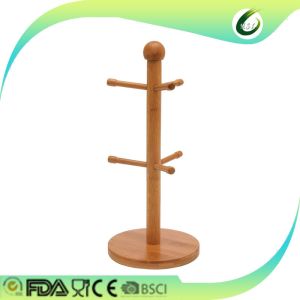 Hot-selling bamboo kitchen hanging cup holder cup drying rack