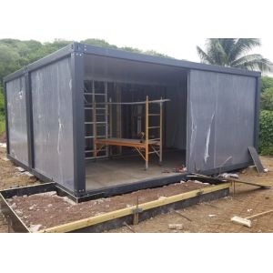 Grey Iron Grey Steel Frame Detachable Sandwich Panel Container House