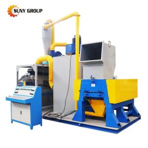 China Copper Cable Recycling Plant Scrap Metal Cable Granulator with 100-1000kg Capacity on sale