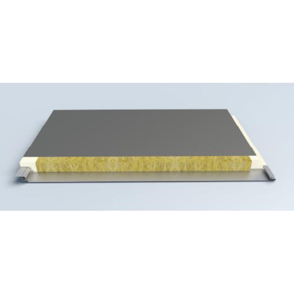 Buy Polyurethane Rockwool Sandwich Panel 150mm For Walls And Roofs Heat Insulating Exterior at wholesale prices