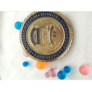 Zinc Alloy Custom Fashion Metal Challenge Coin with different boarder