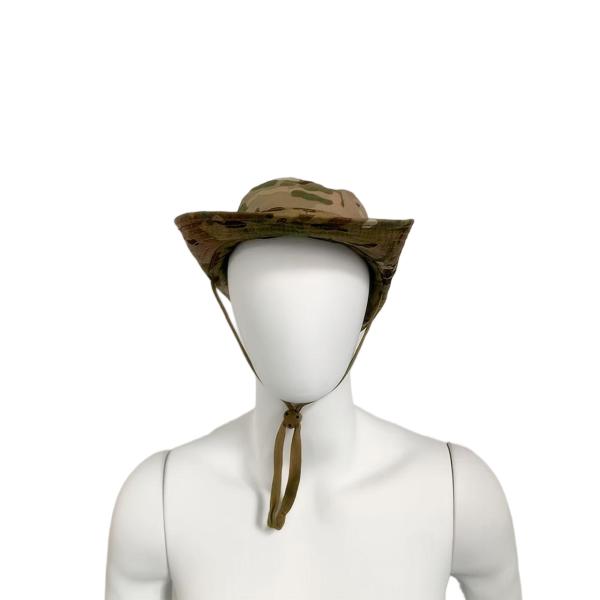 Outdoor Camping Camouflage Tactical Round Brim Hat With Breathable Mesh Custom Cotton Travel Fisherman's Hat