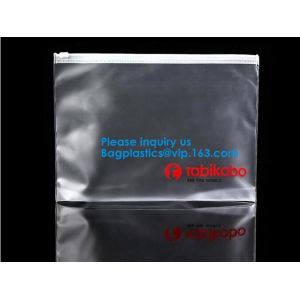 Water Proof Clear Pvc Slider Plastic Zipper Bag Resealable Zip Lock Packing Poly
