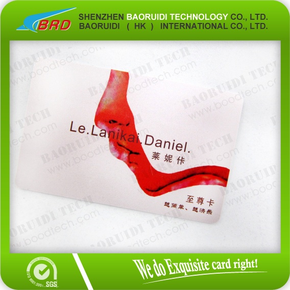 Buy Competitive Printable Cheap Frosted PVC Business Card at wholesale prices