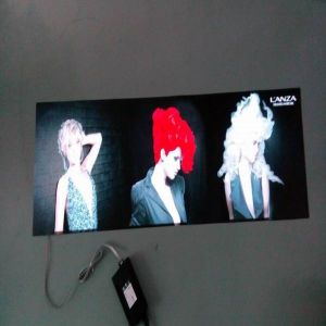 super cool custom hair salon glow el poster, animation advertising panel