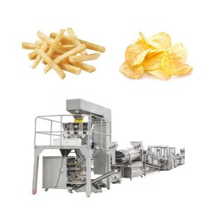 Industrial Frozen French Fries Production Line Fully Automatic Energy Saving