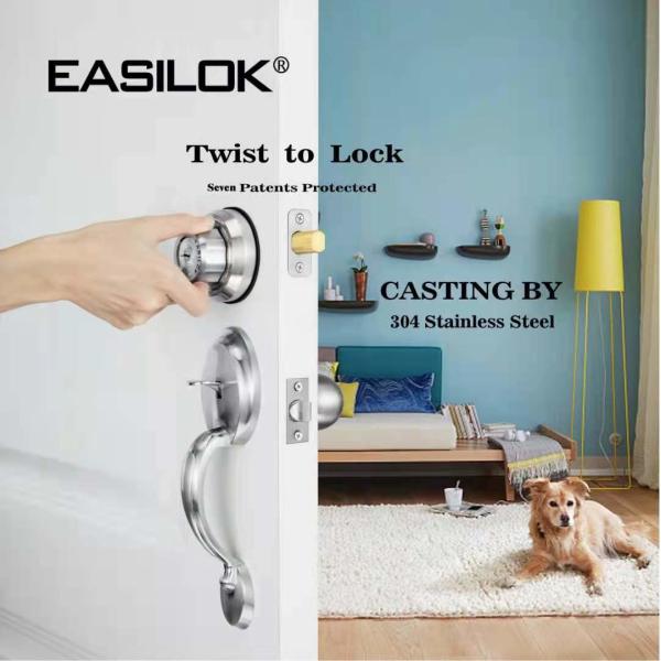 Buy Twistto Lock deadbolt lock keyless with Anti-Mislock at wholesale prices