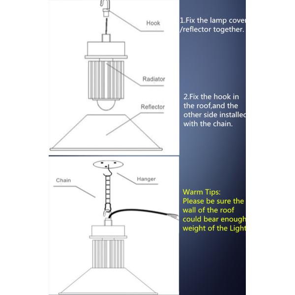 LED High Bay Light Bright White Lighting Fixture 150w induction light and gas station led high bay light