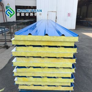 two layers Insulation Sandwich Panels Roof Use cladding sandwich panels