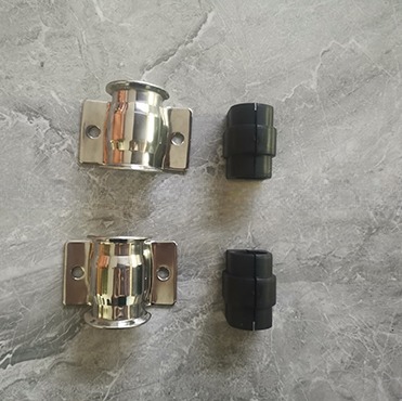 304 Stainless Steel Truck Body Parts Full Set of 22mm Pipe Polished Truck Container Door Locks for Customized Locking Rod Length